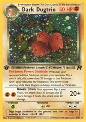 Dark Dugtrio - 6/82 - Holo Rare - 1st Edition